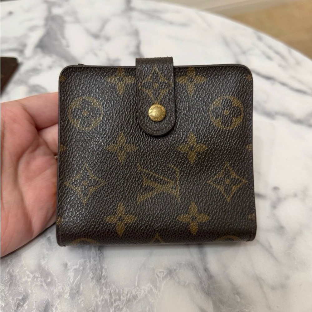 Louis Vuitton Brown and Gold Monogram Wallet